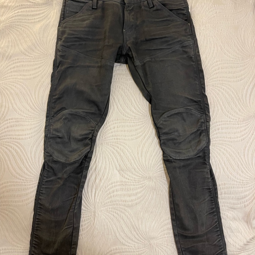G-Star 3D 5620 Super Slim Coated Black Men